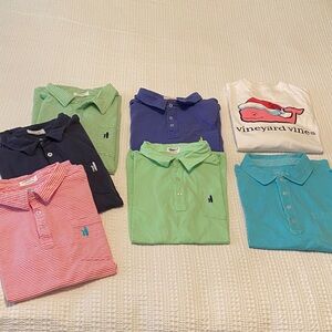 BUNDLE! Johnnie O and Vineyard Vines Teen Polo Shirt Collection SZ- M,14,16,XL
